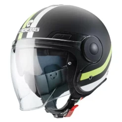 Caberg Uptown Chrono Matt Black Yellow Fluo Open Face Helmet -UFO Sales Store 0132979 1 01 jpg