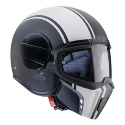 Caberg Ghost Legend Matt Black White Open Face Helmet -UFO Sales Store 0737792 1 jpg
