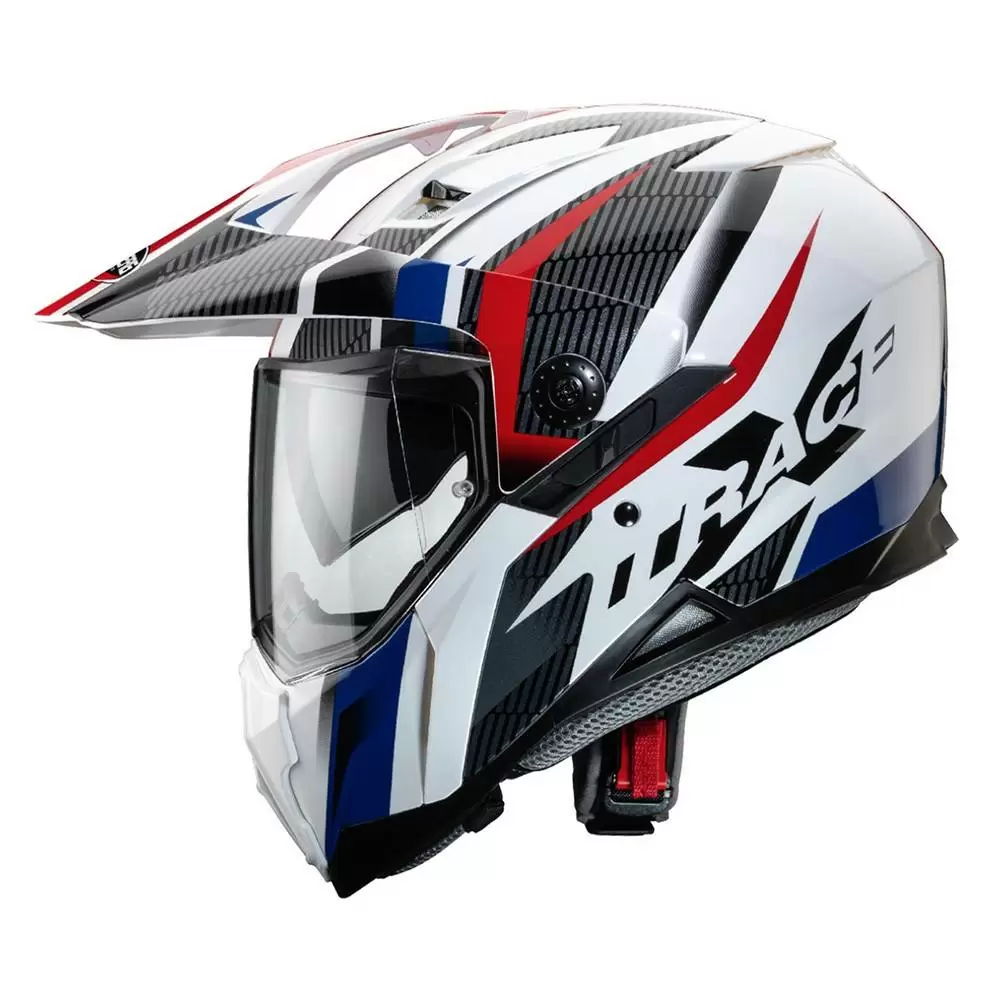 Caberg X-Trace Savana White Black Blue Red Full Face Helmet 7 Caberg X-Trace Savana White Black Blue Red Full Face Helmet - Image 7