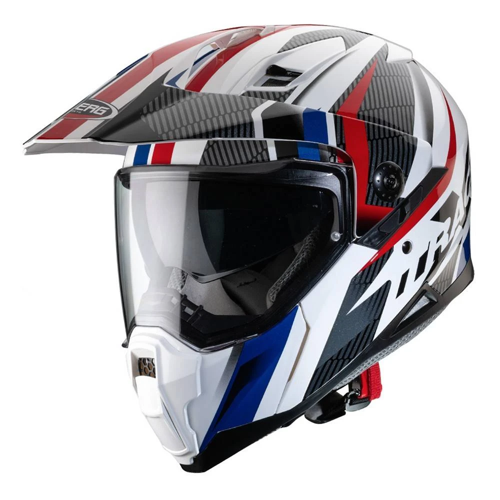Caberg X-Trace Savana White Black Blue Red Full Face Helmet 4 Caberg X-Trace Savana White Black Blue Red Full Face Helmet - Image 4