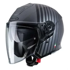 Caberg Flyon Bakari Matt Gunmetal Black Open Face Helmet -UFO Sales Store 0764248 1 01 jpg