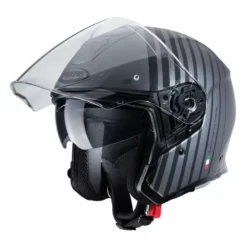 Caberg Flyon Bakari Matt Gunmetal Black Open Face Helmet -UFO Sales Store 0764248 1 03 jpg