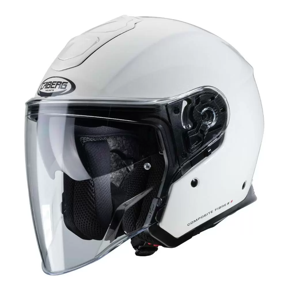 Caberg Flyon Open Face Helmet - White 6 Caberg Flyon Open Face Helmet - White - Image 6
