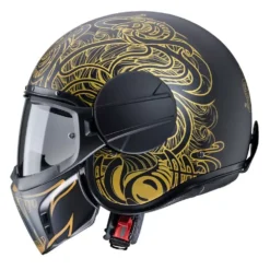 Caberg Ghost Open Face Helmet - Maori Matt Black Gold 16 Caberg Ghost Open Face Helmet - Maori Matt Black Gold -UFO Sales Store 0764446 1 02 jpg