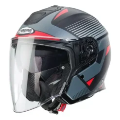 Caberg Flyon Rio Matt Black Red Anthracite Silver Open Face Helmet -UFO Sales Store 0782891 1 01 jpg