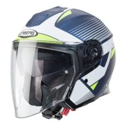 Caberg Flyon Rio Open Face Helmet - Matt Blue White Yellow Silver -UFO Sales Store 0782945 1 01 5