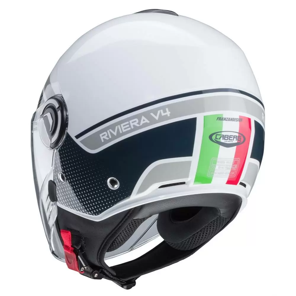 Caberg Riviera V4 Elite Italia Open Face Helmet 9 Caberg Riviera V4 Elite Italia Open Face Helmet - Image 9