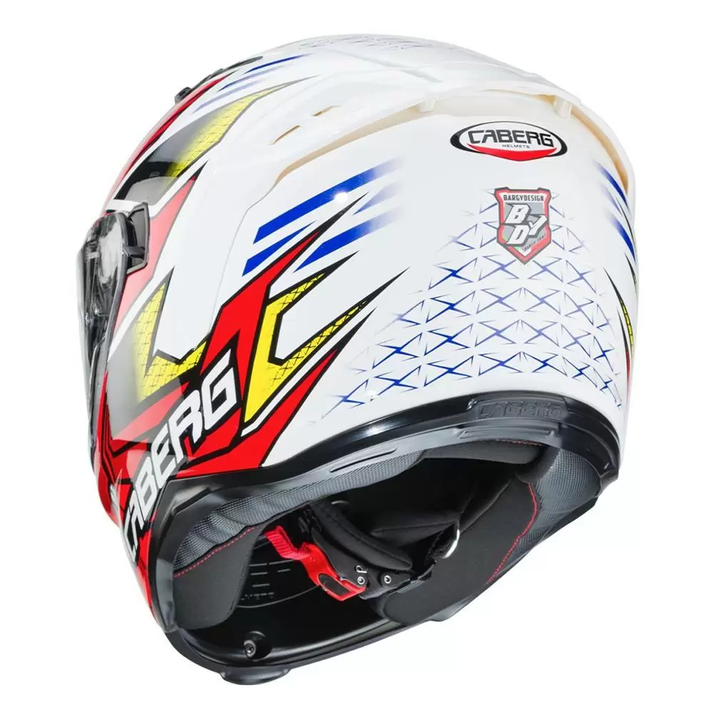 Caberg Avalon Giga Full Face Helmet - White Red Yellow 9 Caberg Avalon Giga Full Face Helmet - White Red Yellow - Image 9