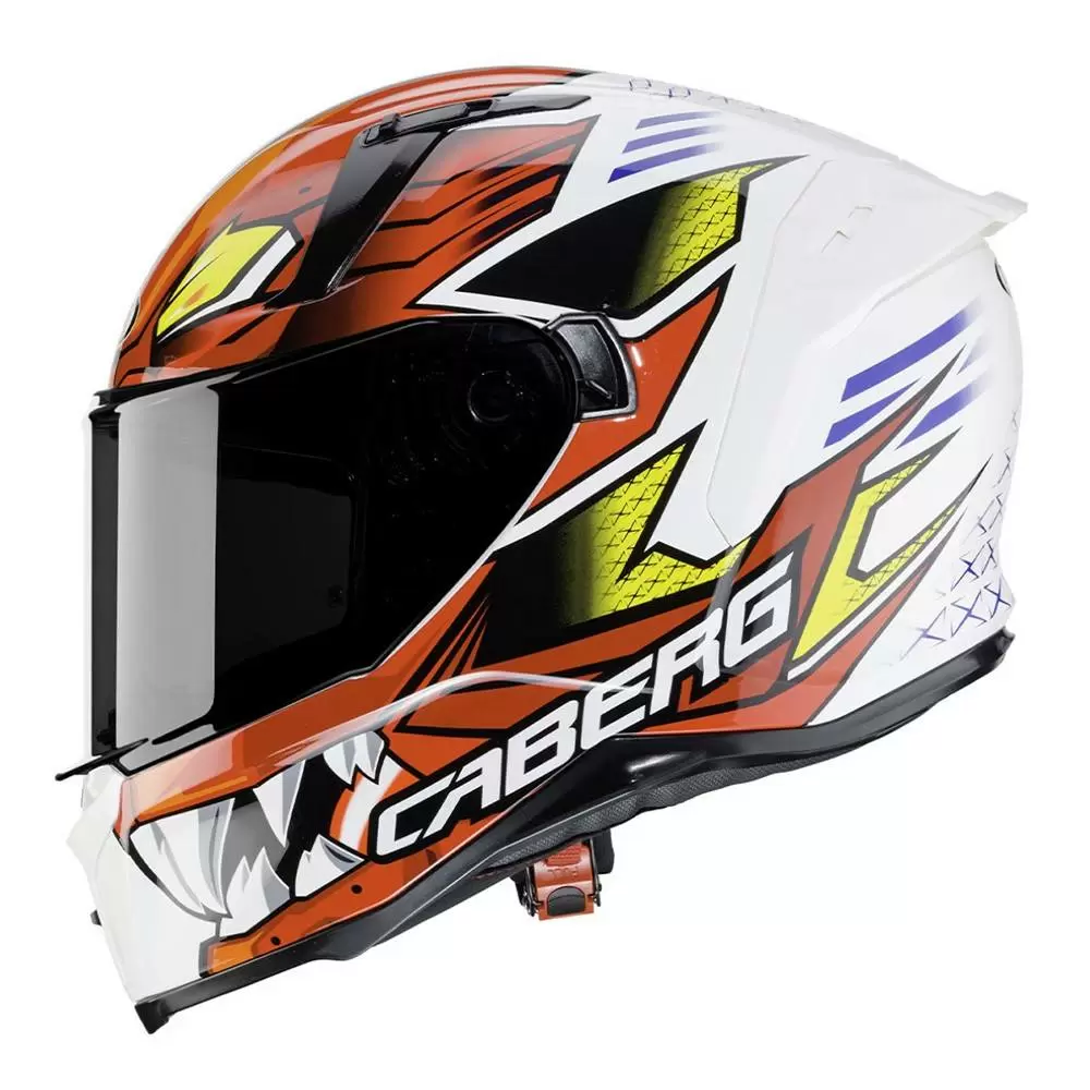 Caberg Avalon Giga Full Face Helmet - White Red Yellow 10 Caberg Avalon Giga Full Face Helmet - White Red Yellow - Image 10