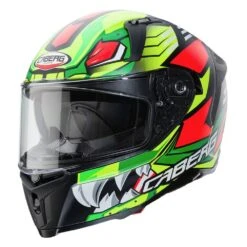 Caberg Avalon Giga Full Face Helmet - Matt Black Yellow Fluo Red Fluo