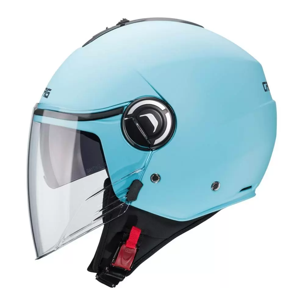 Caberg Riviera V4 Open Face Helmet - Matt Light Blue 7 Caberg Riviera V4 Open Face Helmet - Matt Light Blue - Image 7