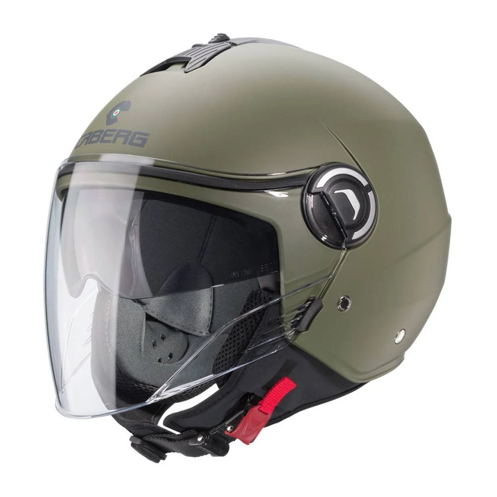 Caberg Riviera V4 Open Face Helmet - Matt Military Green 4 Caberg Riviera V4 Open Face Helmet - Matt Military Green - Image 4