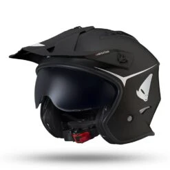 UFO Sheratan Open Face Helmet - Jet Black