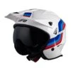 UFO Sheratan Jet Open Face Helmet - White Red Blue -UFO Sales Store he147 01 1