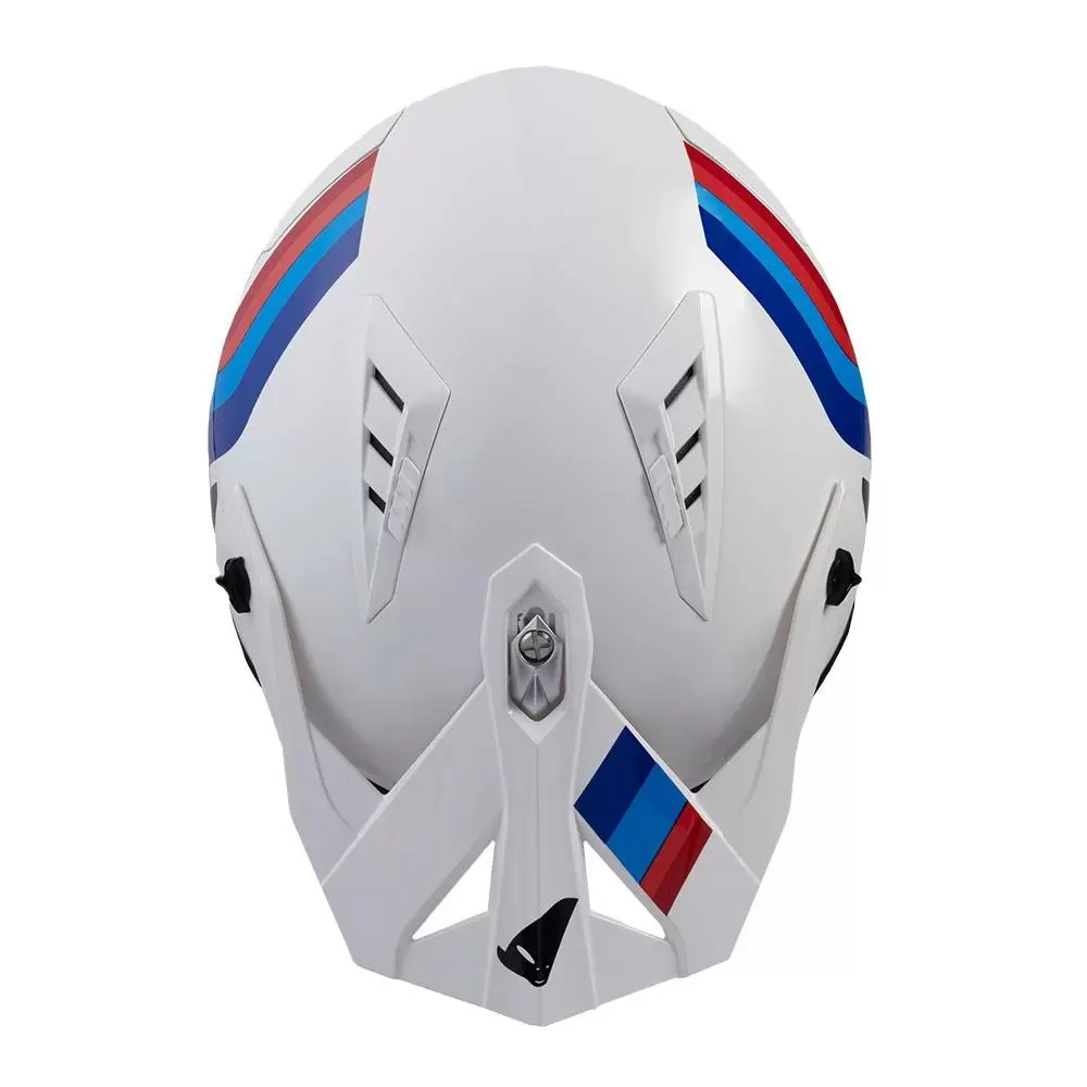 UFO Sheratan Jet Open Face Helmet - White Red Blue 12 UFO Sheratan Jet Open Face Helmet - White Red Blue - Image 12
