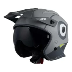 UFO Sheratan Jet Open Face Helmet - Grey -UFO Sales Store he148 01 jpg