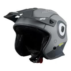 UFO Sheratan Jet Open Face Helmet - Grey -UFO Sales Store he148 02 jpg