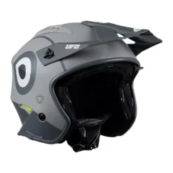 UFO Sheratan Jet Open Face Helmet - Grey -UFO Sales Store he148 03 jpg
