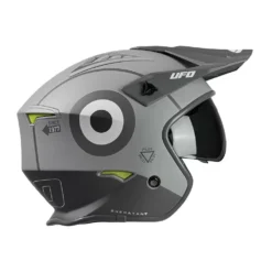 UFO Sheratan Jet Open Face Helmet - Grey -UFO Sales Store he148 09 jpg