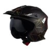 UFO Sheratan Net Open Face Helmet - Jet Black -UFO Sales Store he149 01 1