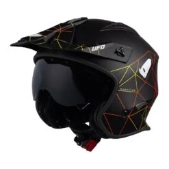 UFO Sheratan Net Open Face Helmet - Jet Black 17 UFO Sheratan Net Open Face Helmet - Jet Black -UFO Sales Store he149 01 4