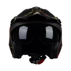 UFO Sheratan Net Open Face Helmet - Jet Black 22 UFO Sheratan Net Open Face Helmet - Jet Black -UFO Sales Store he149 04 jpg