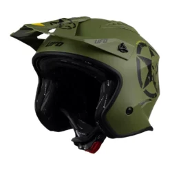 UFO Sheratan Jet Open Face Helmet - Military Green -UFO Sales Store he150 02 jpg