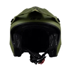 UFO Sheratan Jet Open Face Helmet - Military Green -UFO Sales Store he150 05 jpg