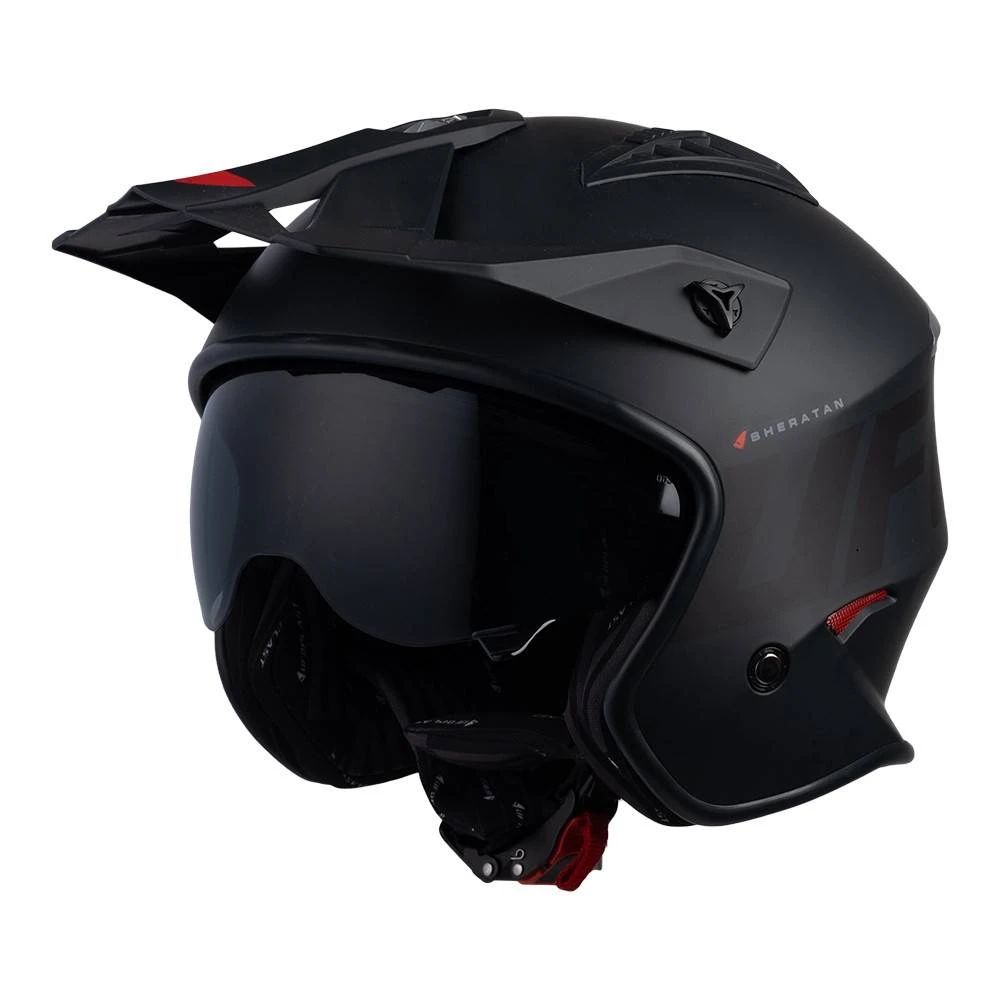 UFO Sheratan Jet Open Face Helmet - Matt Black 1 UFO Sheratan Jet Open Face Helmet - Matt Black