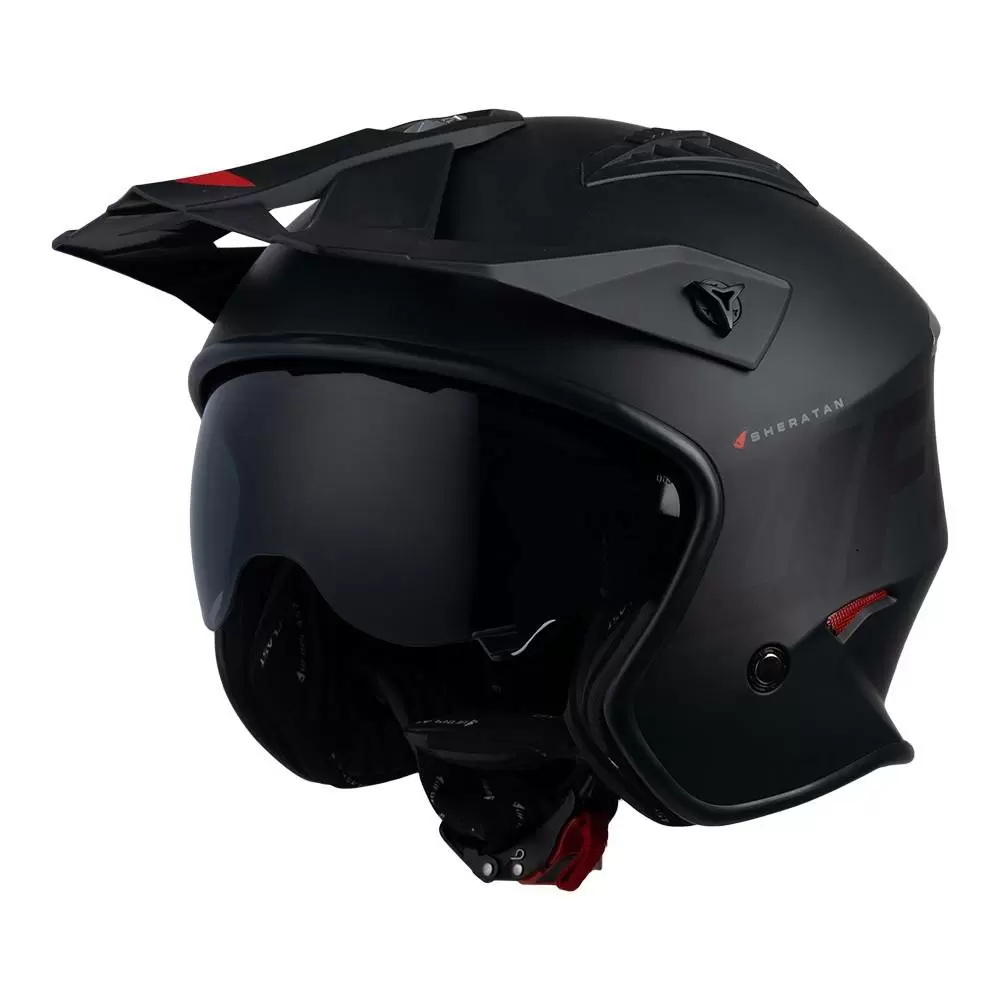 UFO Sheratan Jet Open Face Helmet - Matt Black 6 UFO Sheratan Jet Open Face Helmet - Matt Black - Image 6