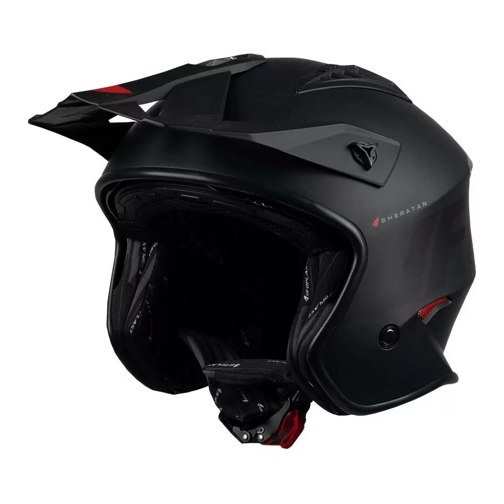 UFO Sheratan Jet Open Face Helmet - Matt Black 7 UFO Sheratan Jet Open Face Helmet - Matt Black - Image 7