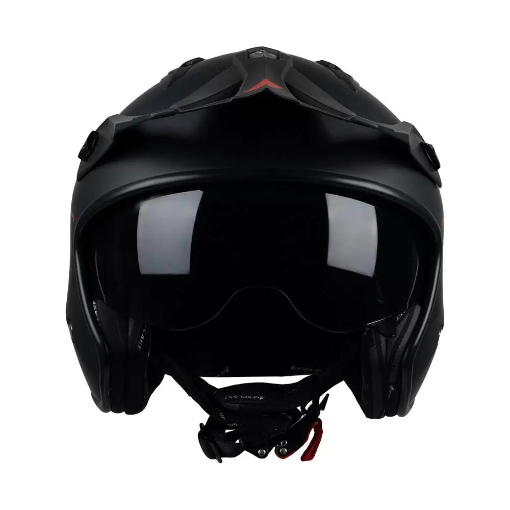 UFO Sheratan Jet Open Face Helmet - Matt Black 9 UFO Sheratan Jet Open Face Helmet - Matt Black - Image 9