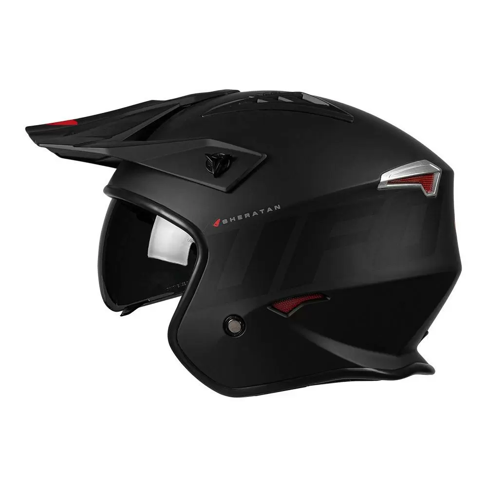 UFO Sheratan Jet Open Face Helmet - Matt Black 13 UFO Sheratan Jet Open Face Helmet - Matt Black - Image 13
