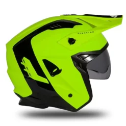 UFO Sheratan Neon Yellow Black Jet Open Face Helmet -UFO Sales Store he183 06 jpg