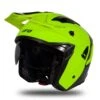 UFO Sheratan Neon Yellow Black Jet Open Face Helmet -UFO Sales Store he183 07