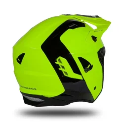 UFO Sheratan Neon Yellow Black Jet Open Face Helmet -UFO Sales Store he183 11 jpg