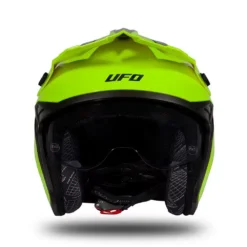 UFO Sheratan Neon Yellow Black Jet Open Face Helmet -UFO Sales Store he183 12 jpg