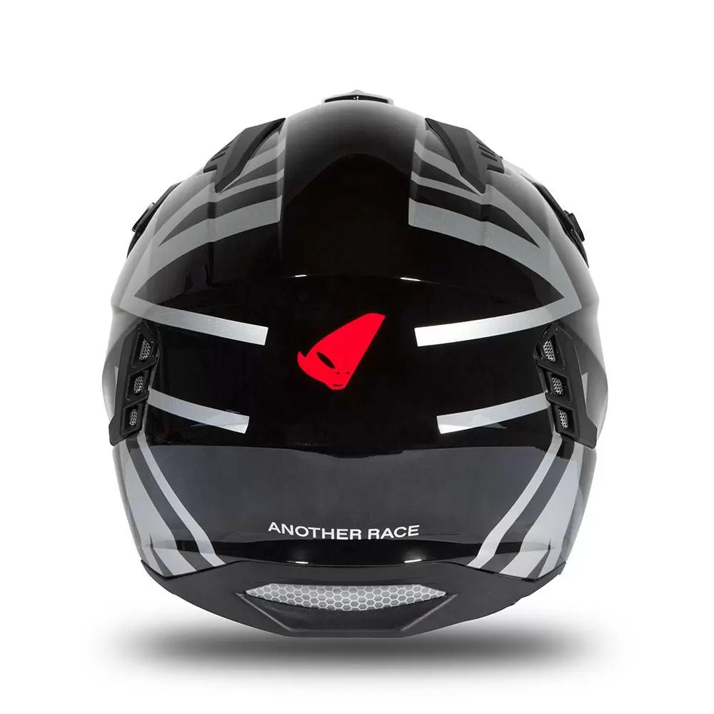 UFO Sheratan Black Grey Red Gloss Jet Open Face Helmet 8 UFO Sheratan Black Grey Red Gloss Jet Open Face Helmet - Image 8