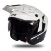 UFO Sheratan White Black Gloss Jet Open Face Helmet -UFO Sales Store he185 01