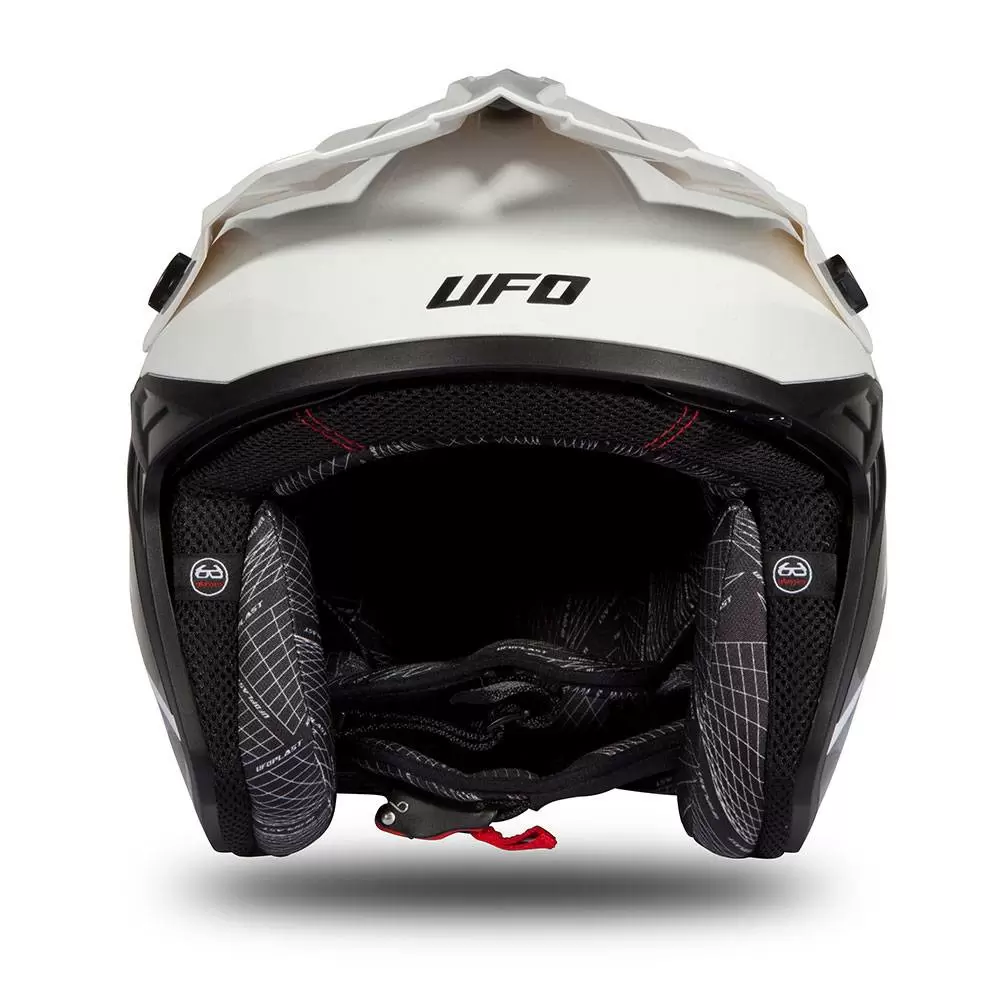 UFO Sheratan White Black Gloss Jet Open Face Helmet 10 UFO Sheratan White Black Gloss Jet Open Face Helmet - Image 10
