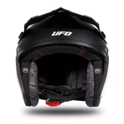 UFO Sheratan White Black Neon Yellow Matt Jet Open Face Helmet -UFO Sales Store he186 12 jpg
