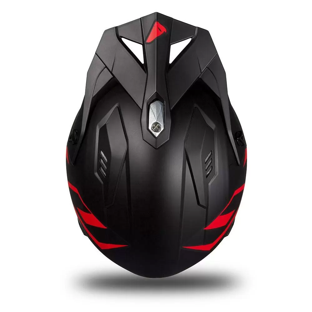 UFO Sheratan Black Red Matt Jet Open Face Helmet 11 UFO Sheratan Black Red Matt Jet Open Face Helmet - Image 11