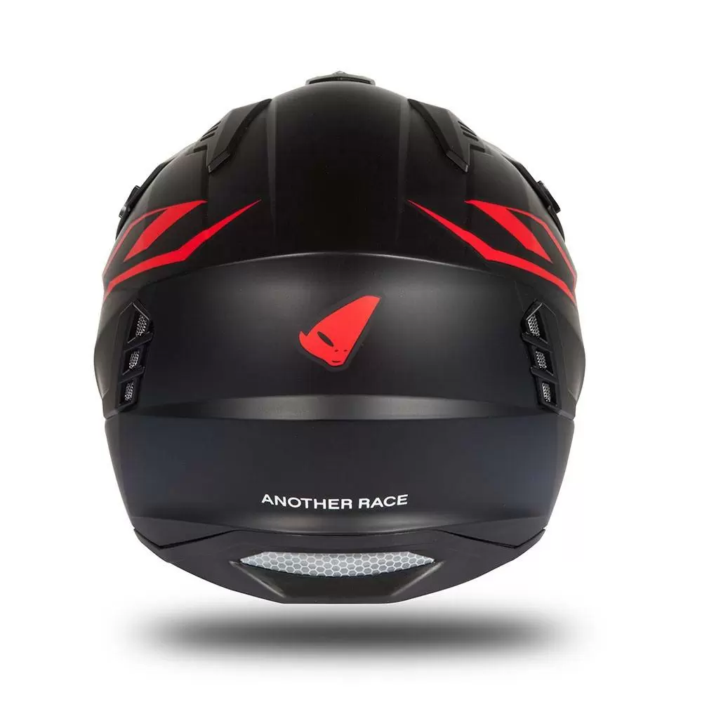 UFO Sheratan Black Red Matt Jet Open Face Helmet 5 UFO Sheratan Black Red Matt Jet Open Face Helmet - Image 5
