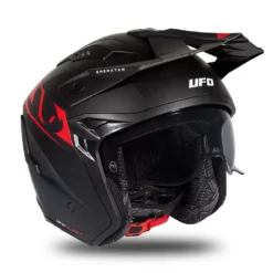 UFO Sheratan Black Red Matt Jet Open Face Helmet 16 UFO Sheratan Black Red Matt Jet Open Face Helmet -UFO Sales Store he187 11 jpg