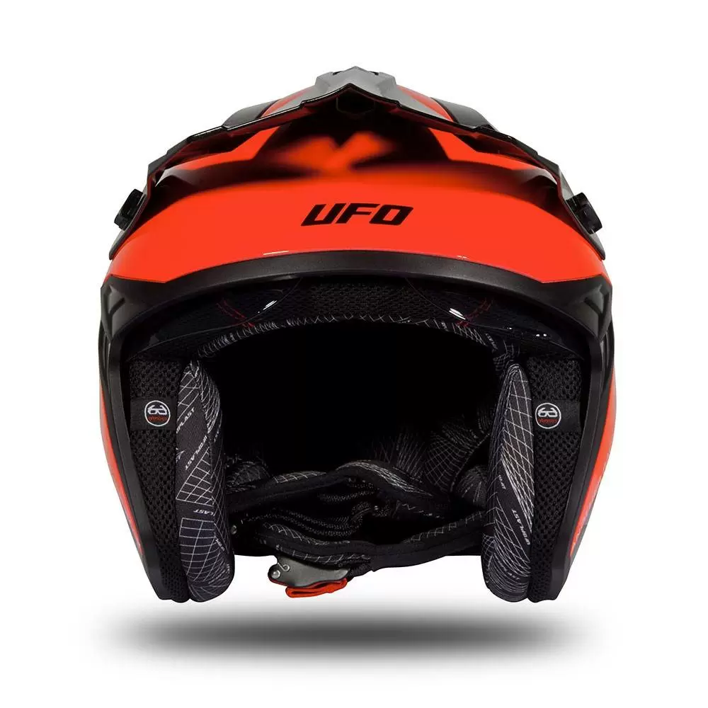 UFO Sheratan Red Black Grey Gloss Jet Open Face Helmet 12 UFO Sheratan Red Black Grey Gloss Jet Open Face Helmet - Image 12