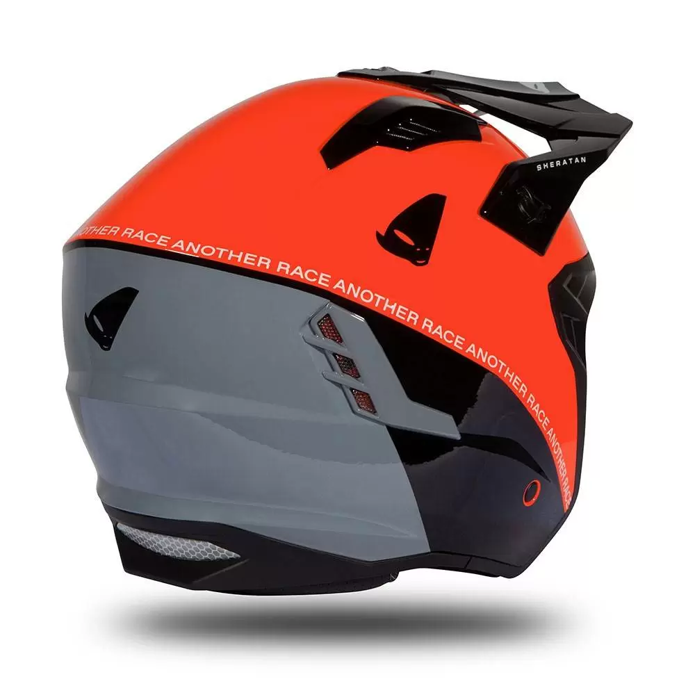 UFO Sheratan Red Black Grey Gloss Jet Open Face Helmet 11 UFO Sheratan Red Black Grey Gloss Jet Open Face Helmet - Image 11