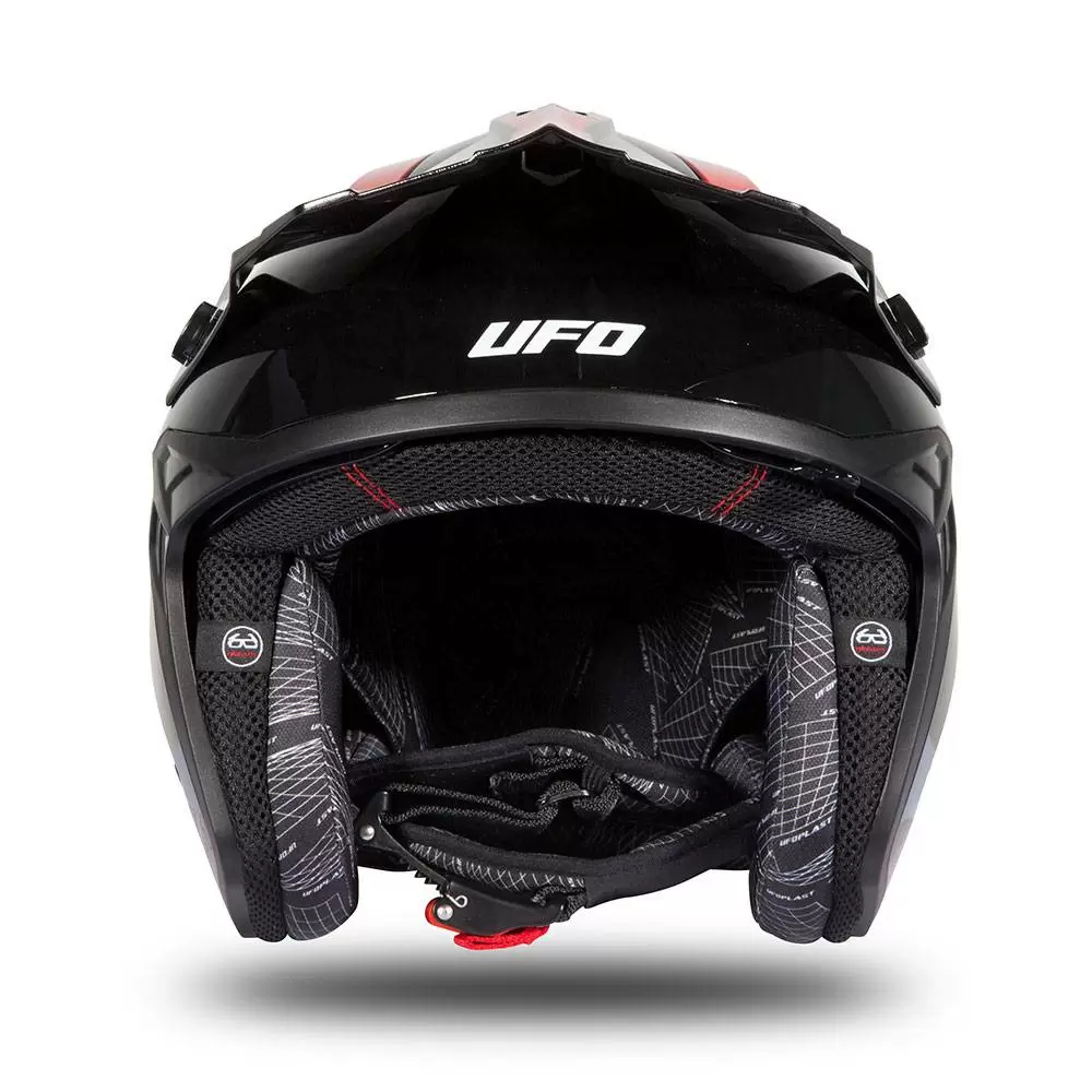 UFO Sheratan Red Black Gloss Jet Open Face Helmet 9 UFO Sheratan Red Black Gloss Jet Open Face Helmet - Image 9