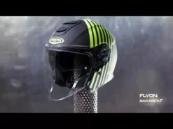 Caberg Flyon Bakari Matt Black Yellow Open Face Helmet -UFO Sales Store hqdefault 3 63 jpg