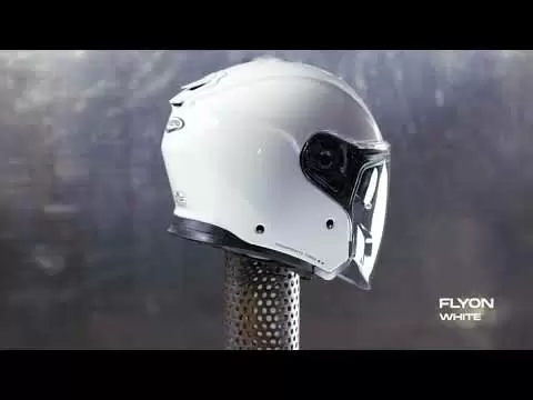 Caberg Flyon Open Face Helmet - White 9 Caberg Flyon Open Face Helmet - White - Image 9