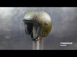 Caberg Freeride Maori Open Face Helmet - Matt Black Gold -UFO Sales Store hqdefault 3 73 jpg